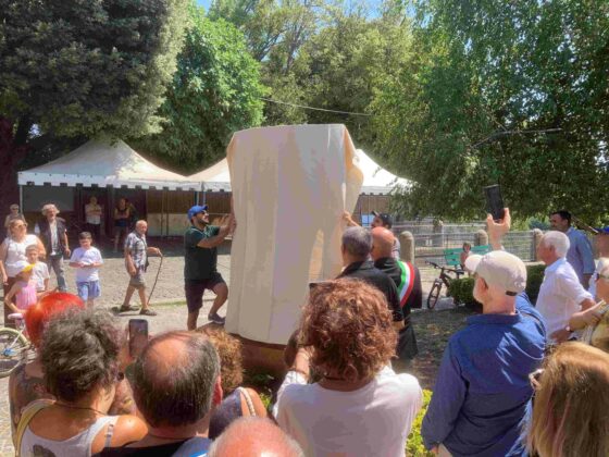 Inaugurazione monumento a Rodari