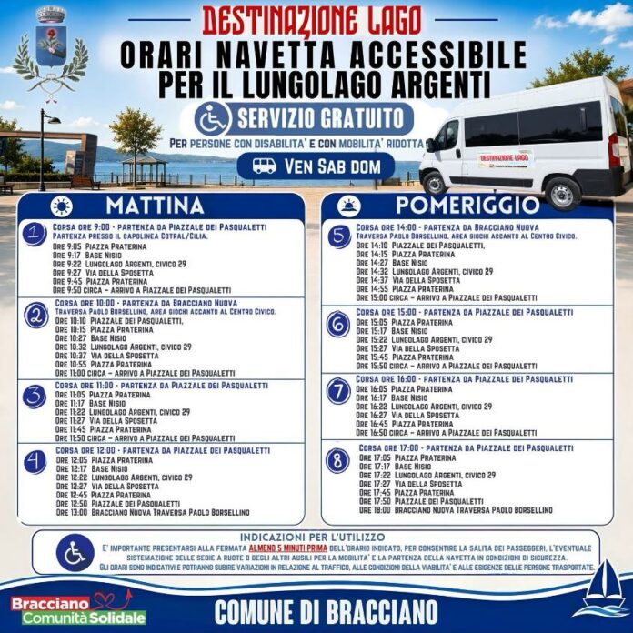 navetta lungolago