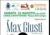 A Canale Monterano sabato 22 agosto arriva Max Giusti locandina