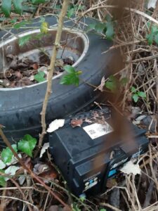 ruota e batteria