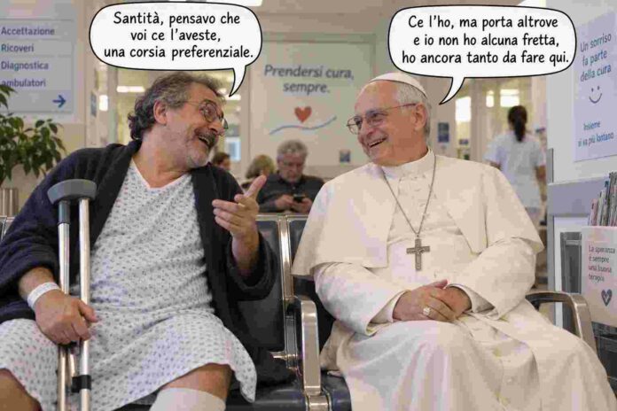 Papa Leone in ospedale